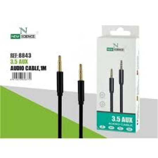 CABO NEW SCIENCE AUX 3.5MM PARA 3.5MM COMPATIVEL CABO NEW SCIENCE AUX 3.5MM PARA 3.5MM COMPATIVEL